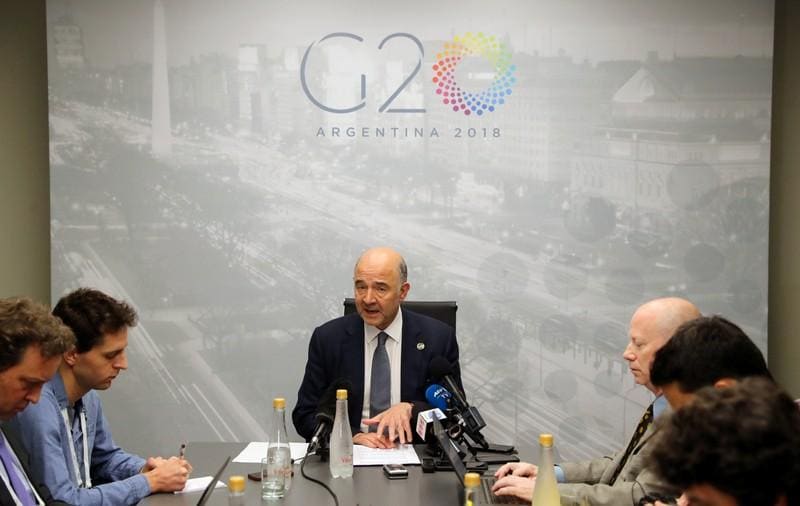 EUs Moscovici says trade differences persist after G20 talks