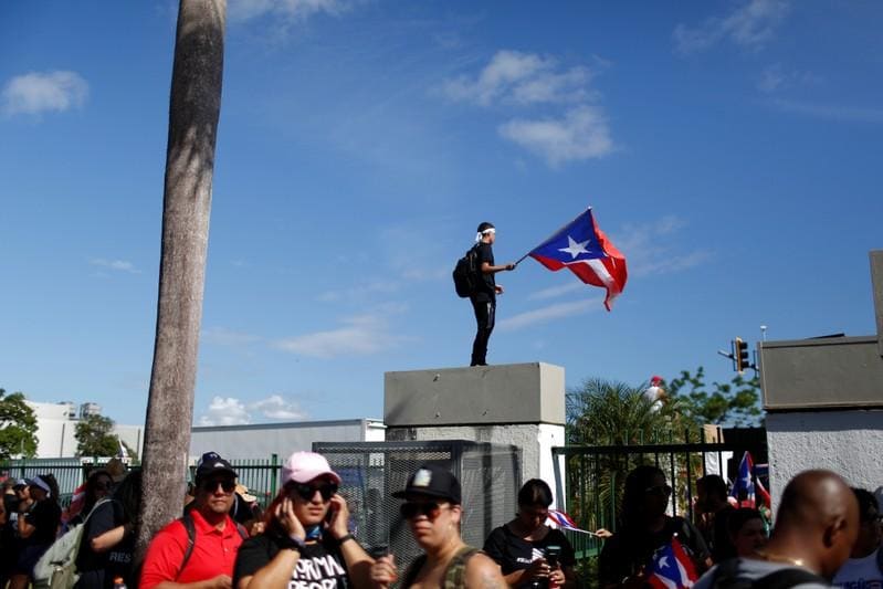 Massive San Juan protest demands Puerto Rico governor resign