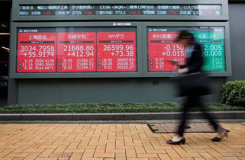 Asian shares dip on mixed US earnings euro off 2year low as ECB holds