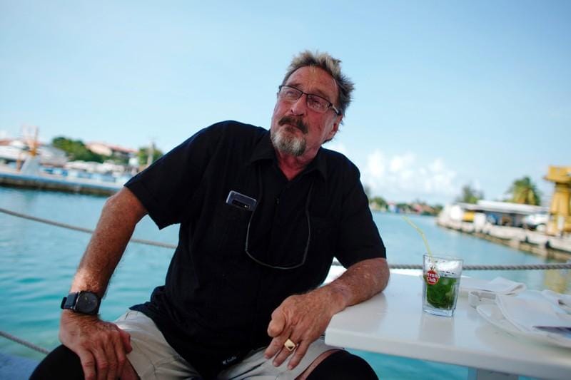 Dominican Republic sends McAfee to Britain without guns or yacht