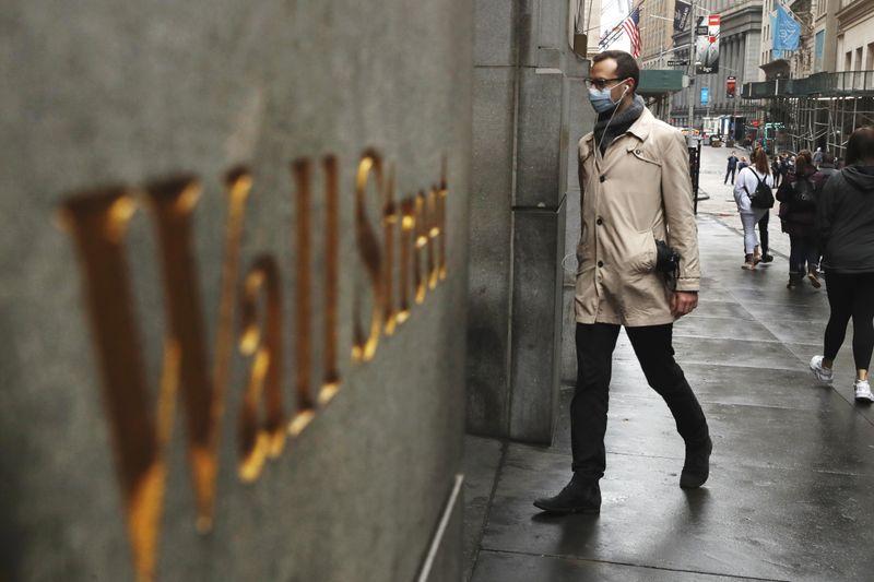 Wall Street eases after strong rally as virus cases surge