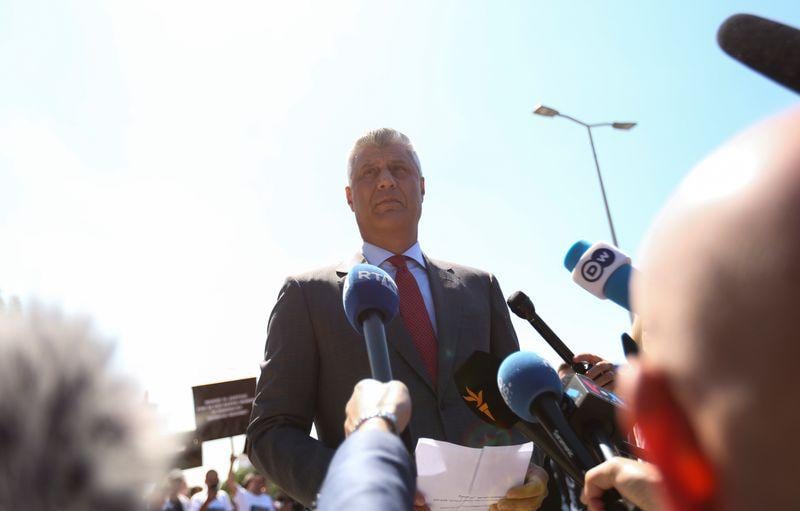 Kosovo president meets war crimes prosecutors to discuss charges against him