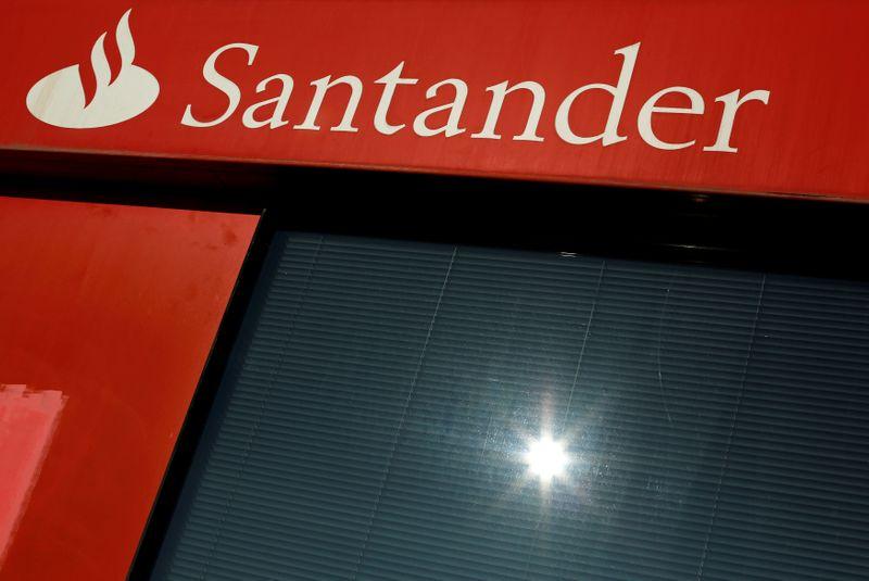 Spains Santander books record 13 billion loss on COVID19 impairments