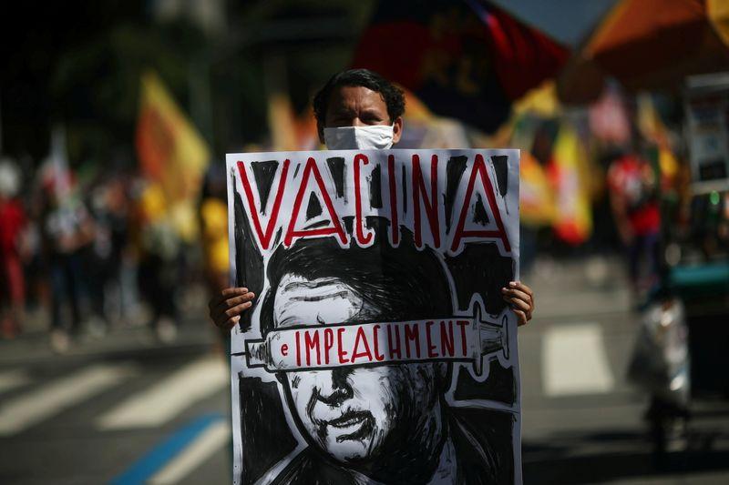 Brazilians take to streets again to demand Bolsonaro's impeachment Brazilians take to streets again to demand Bolsonaro's impeachment