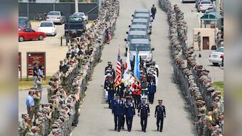 U.S. welcomes home remains of presumed war dead from North Korea