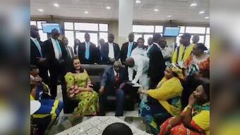 Big crowds welcome home Congo presidential hopeful Bemba after long absence