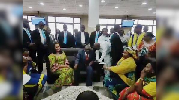 Big crowds welcome home Congo presidential hopeful Bemba after long absence