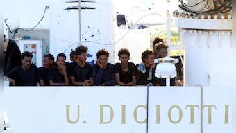 Italy clashes with EU over migrants stranded on rescue boat
