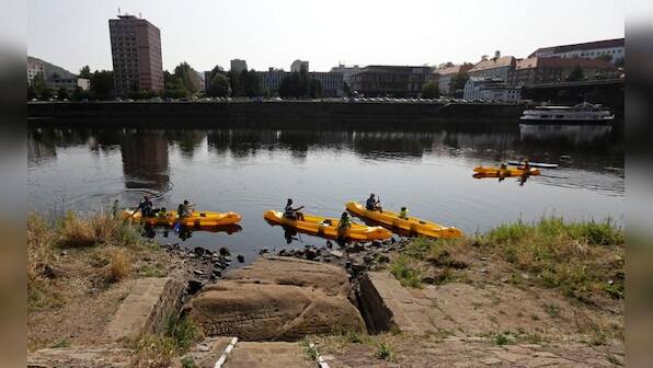 Drought uncovers once-dreaded 'Hunger Stones' in Czech river