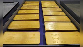 Gold steadies, eyes weekly gain as dollar eases on weak U.S. data