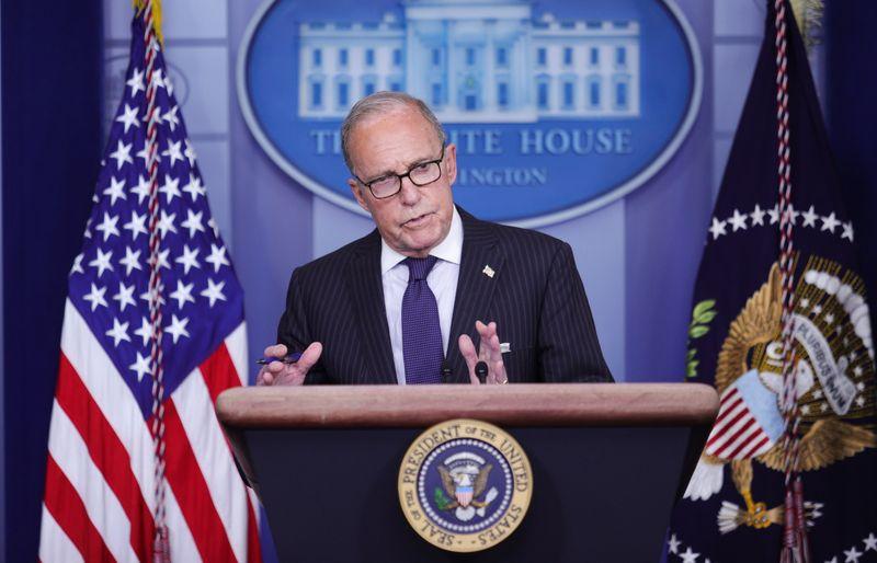 White Houses Kudlow sees singledigit unemployment in August V recovery