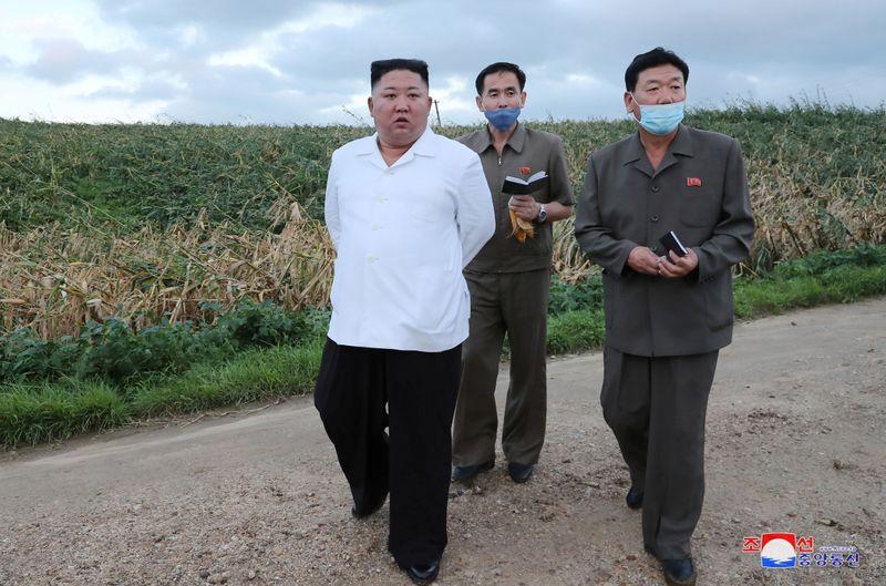 North Koreas Kim says Typhoon Bavi caused little damage  KCNA