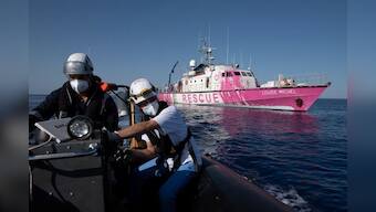 Italy sends help to Banksy's overloaded migrant rescue boat