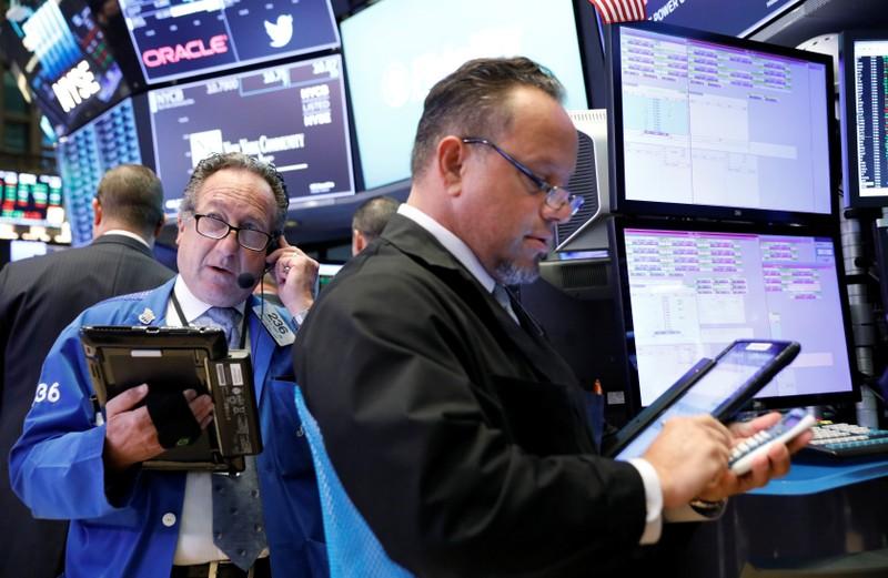 Financials boost SP 500 Dow tech drags on Nasdaq