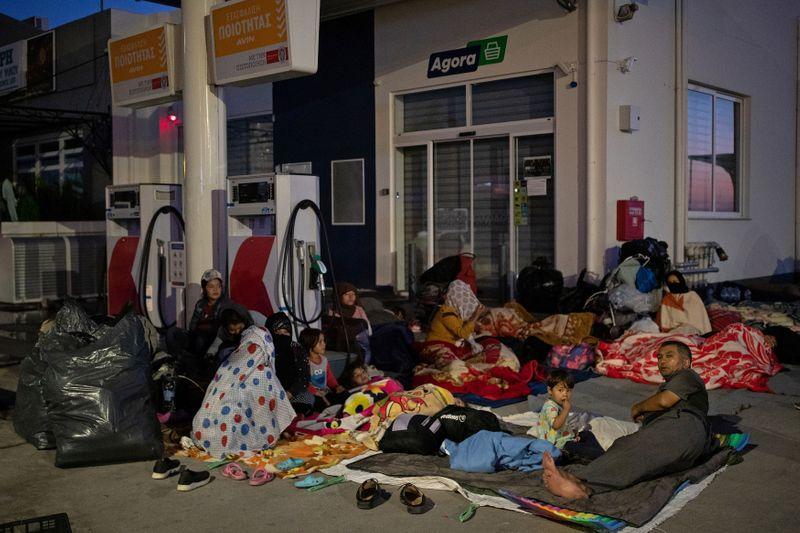 Desperate migrants stranded on Greek island seek shelter Europe weighs options
