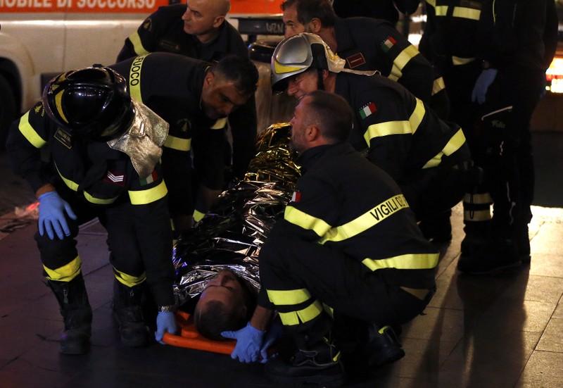 Russian soccer fans hurt in Rome metro escalator accident