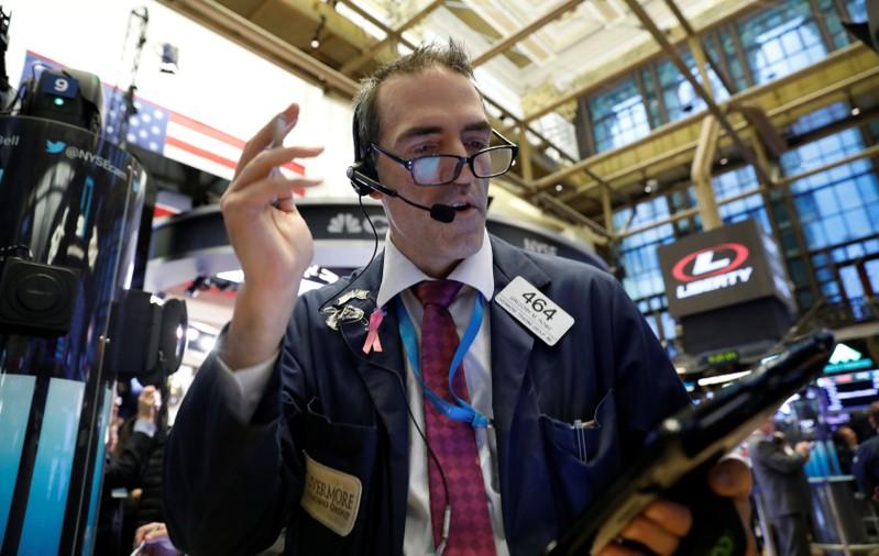 Stocks fall on global worries while Treasuries rise