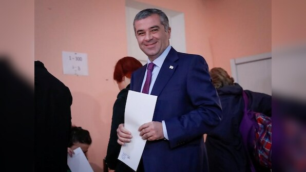 Exit polls contradictory in Georgia presidential vote