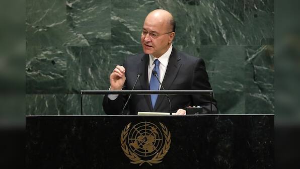 Iraq president Salih condemns attacks on protesters and media in televised speech