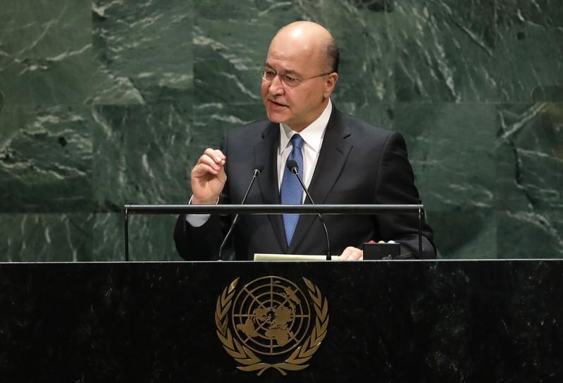 Iraq president Salih condemns attacks on protesters and media in televised speech Iraq president Salih condemns attacks on protesters and media in televised speech