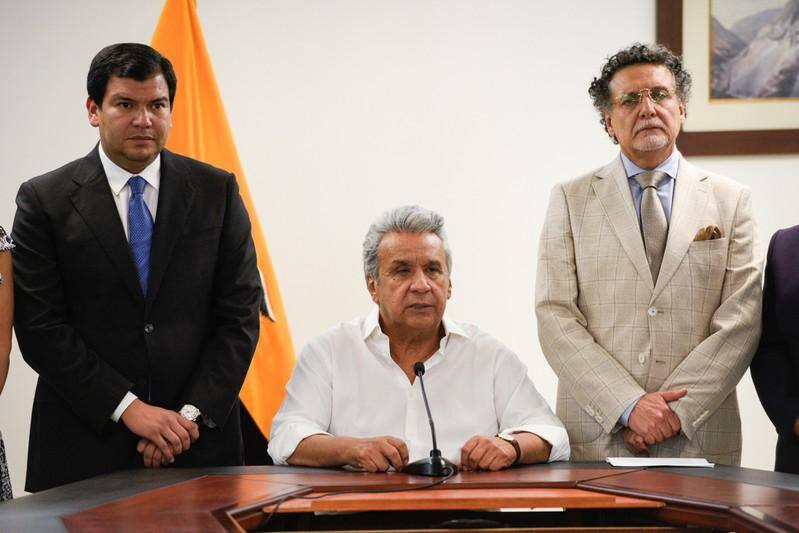 Ecuador President Moreno orders curfew in areas close to government buildings -decree