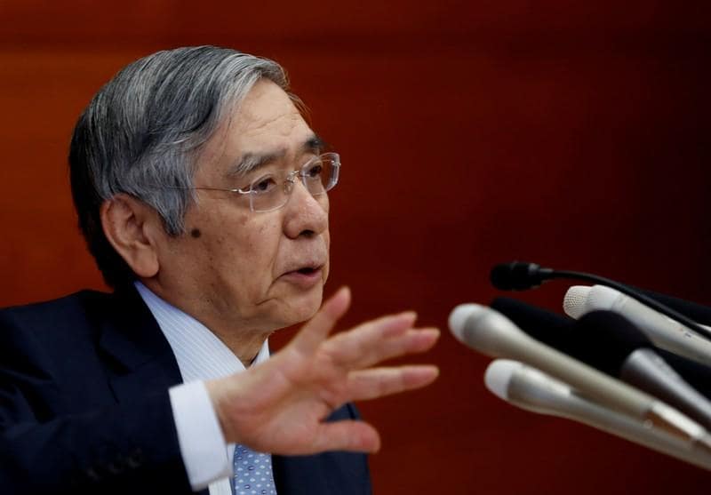 Bank of Japans Kuroda vows further easing if price momentum lost