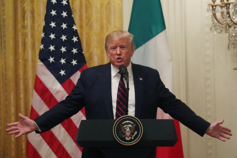 Trump broaches tariffs to solve U.S.-EU trade problems, but says 'would be too harsh' Trump broaches tariffs to solve U.S.-EU trade problems, but says 'would be too harsh'