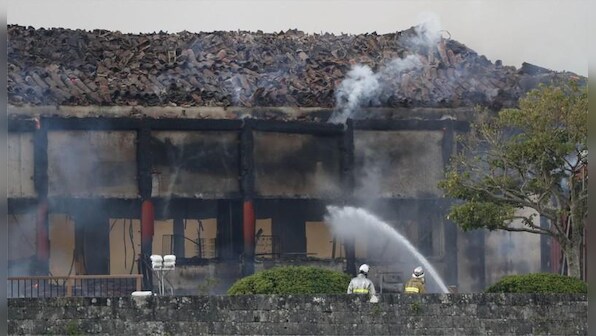 Fire engulfs Japan's Shuri Castle, a World Heritage Site in Okinawa