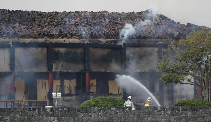 Fire engulfs Japan's Shuri Castle, a World Heritage Site in Okinawa Fire engulfs Japan's Shuri Castle, a World Heritage Site in Okinawa