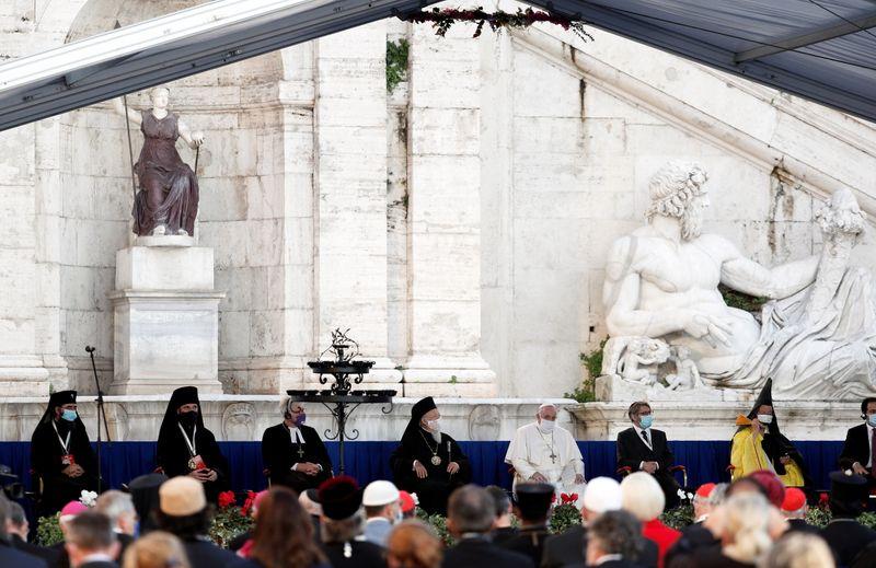 Pope With Mask Pope wears mask for first time at public event – Firstpost