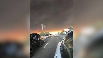 Grieving after shooting, California city threatened by wildfires