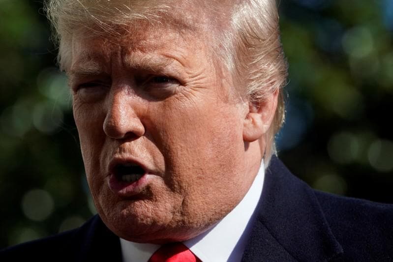 Trump says name of whistleblower in impeachment inquiry should be revealed