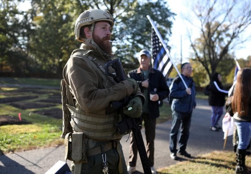 Militias conservative activists rally in Washington