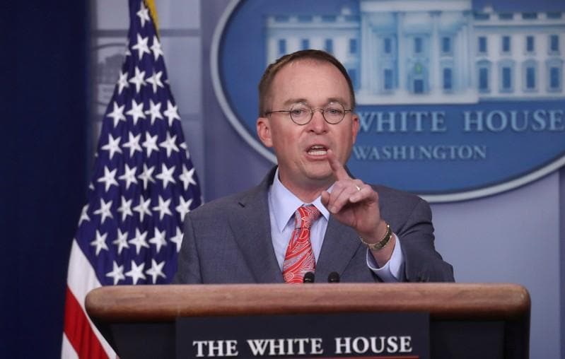 White Houses Mulvaney withdraws request to intervene in impeachment probe lawsuit