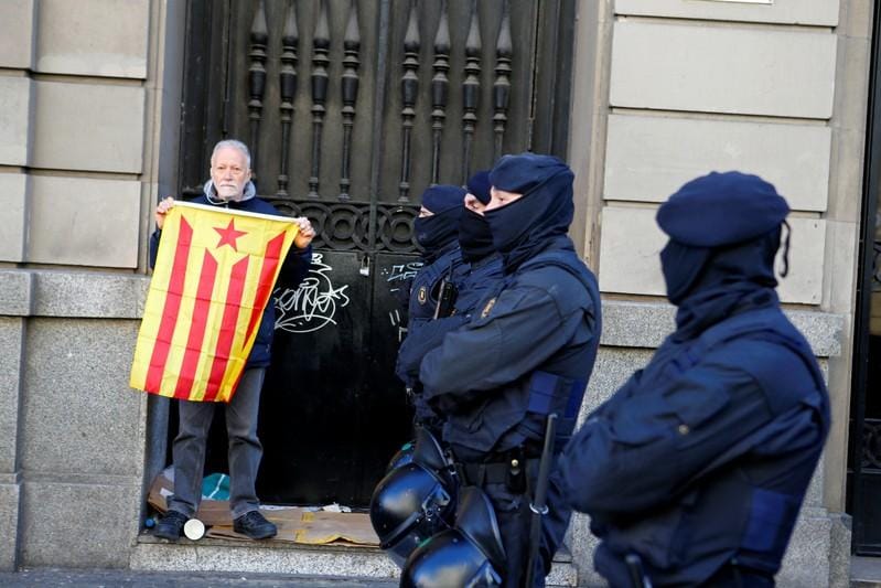 Catalan parliament presses case for independence more protests planned