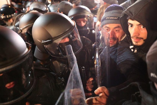 Thousands of Georgians rally for second day to demand vote re-run Thousands of Georgians rally for second day to demand vote re-run
