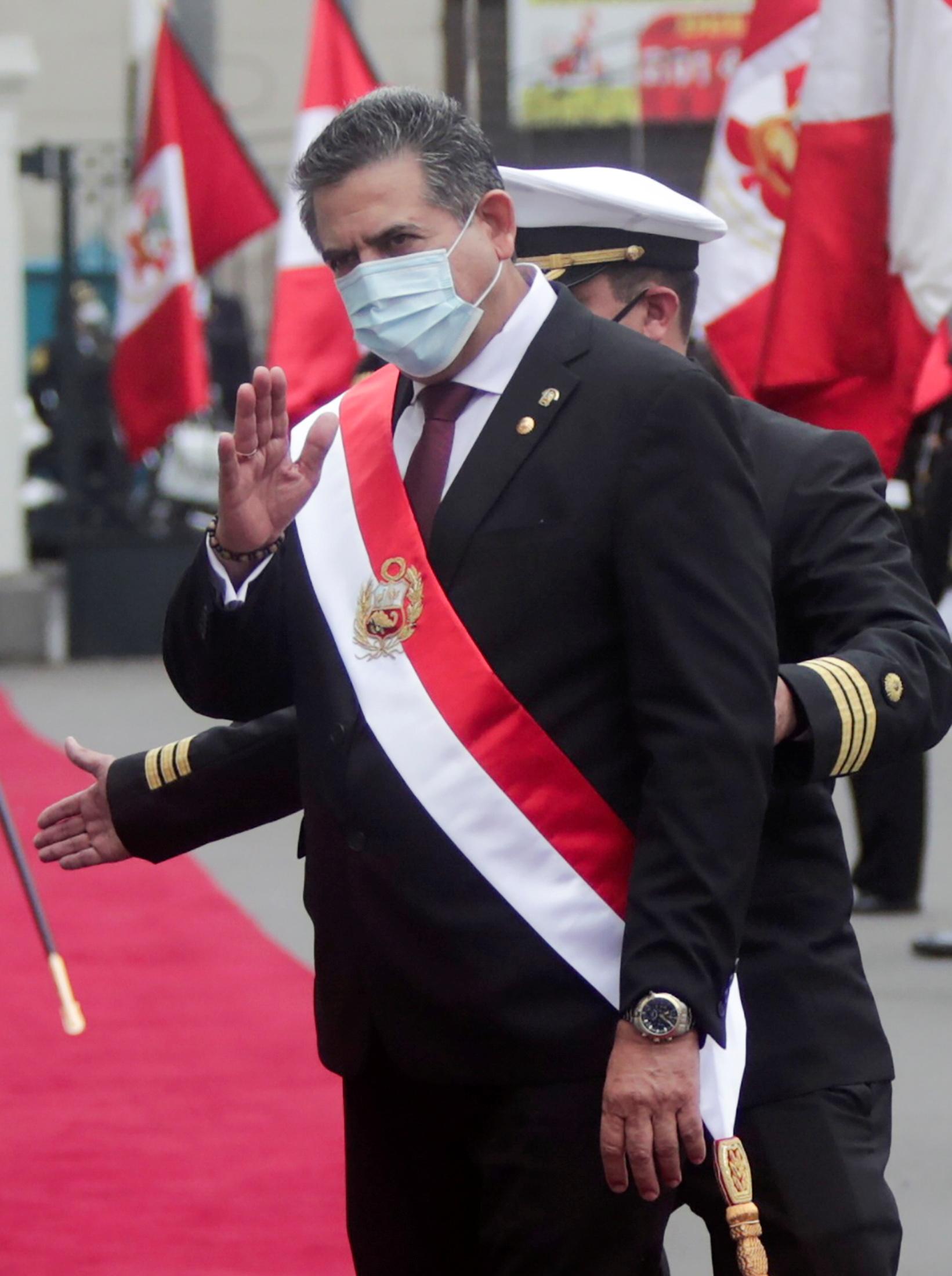 Manuel Merino sworn in as interim president of Peru until July 2021