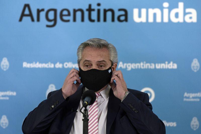 Argentinas president ministers in preventative isolation after coronavirus contact