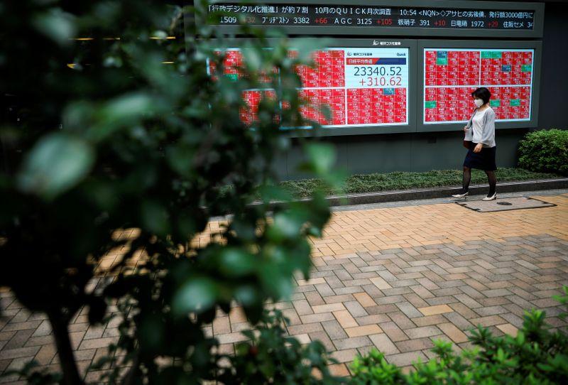 Asian shares fall as fresh outbreaks overshadow vaccine progress