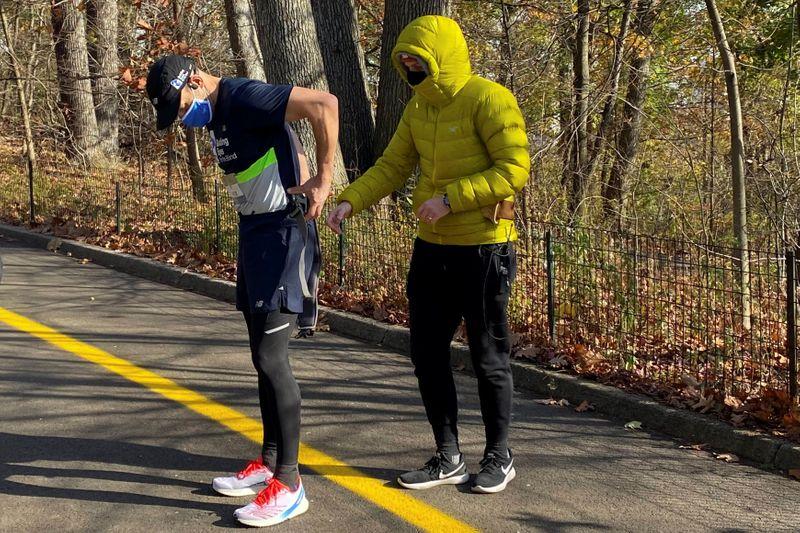 Blind man, 'born to run,' completes solo marathon with trial app to guide him