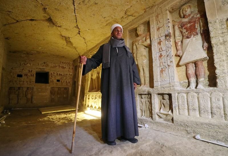 Egypt unveils one of a kind ancient tomb expects more finds