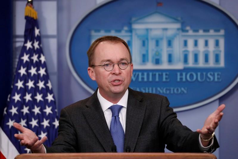 Top Trump aide Mulvaney says shutdown may go into new year