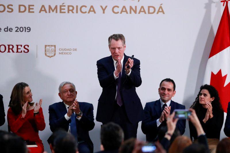 US Canada and Mexico sign agreement  again  to replace NAFTA