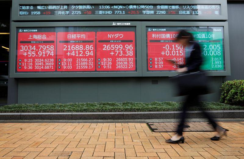 Asian stocks climb but dearth of trade details caps gains