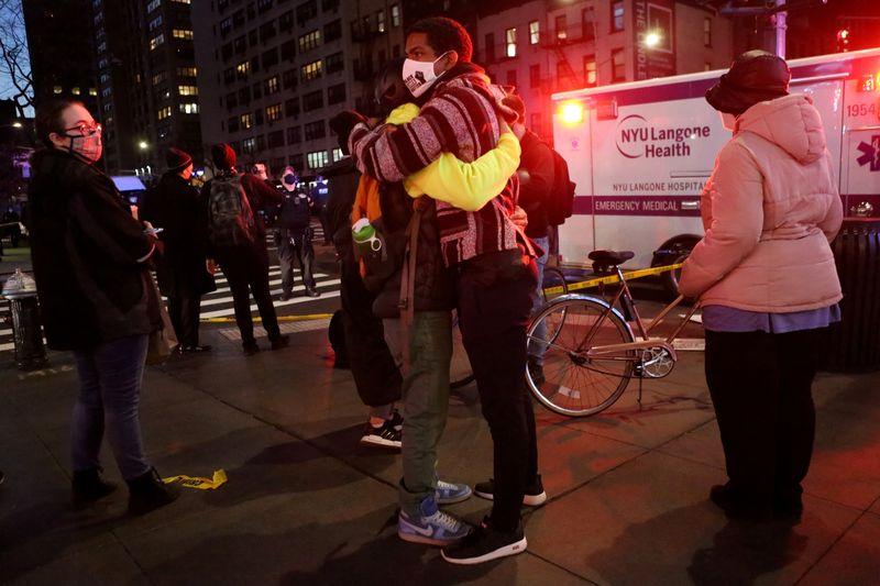 Car plows into Manhattan protest injuring several driver detained