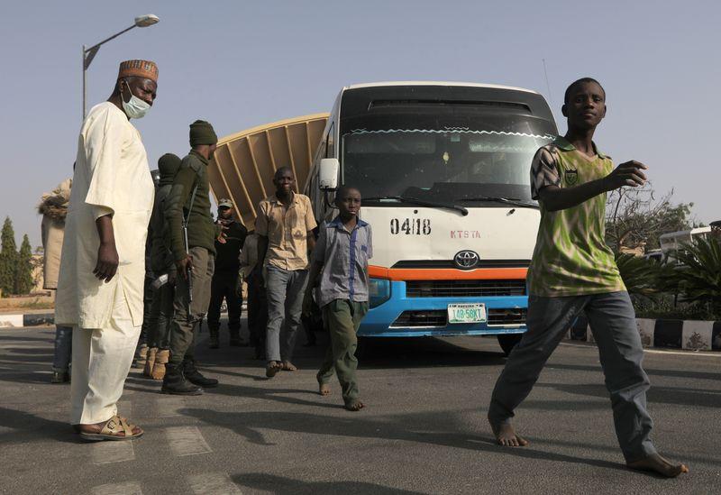 Freed Nigerian schoolboys return home tell of beatings and hunger