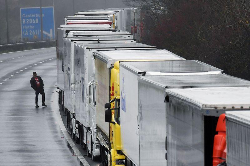 Truckers stranded in UK wonder if they will get home for Christmas